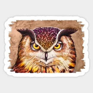 The watercolor owl Sticker